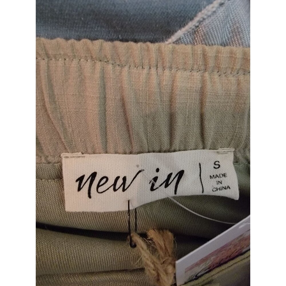 Button-Front Tiered Mini Skirt S By New In Cotton & Polyester Blend Made In Chin - Picture 3 of 5
